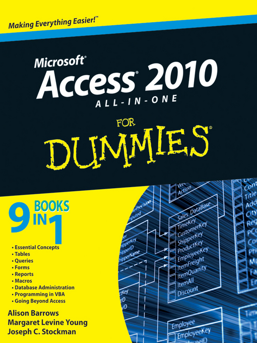 Title details for Access 2010 All-in-One For Dummies by Alison Barrows - Available
